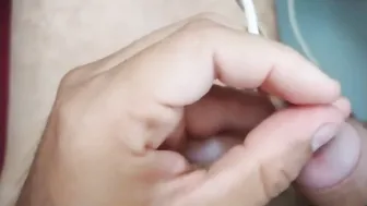 Masturbación con bomba de pene y eyaculación