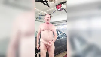 Reifer bär daddy wichst seinen großen schwanz beim solosex