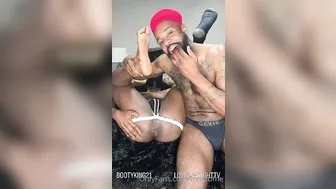 Anal hardcore y mamada con juego de pies