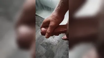 Slovak twink strokes big cock in solo handjob show