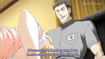 Garçon twink anime reçoit une branlet...