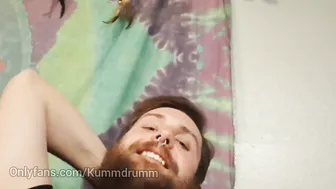 Devil twink pays with his throat and tight ass