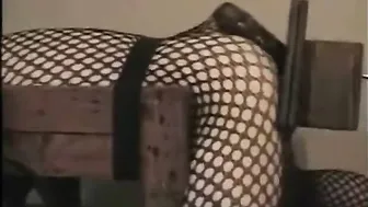Amateur pervertido atado y clavado por máquina de consolador negro ...