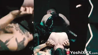 Axel abysse e yoshi kawasaki em fisting mútuo e jogo anal hardcore