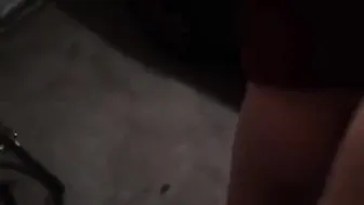 Blonde twink gets barebacked in garage while boyfriend rests inside