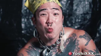 Yoshi kawasaki se molha em mijo e bebe