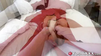 Yoshi kawasaki recibe doble puño en su culo asiático peludo