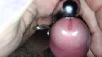 Close-up orgasm with sex toy and lost control
