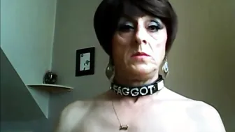 Sissy eve crossdresser amateur show de juguetes en webcam