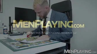 Guillaume wayne y malek tobias follan bareback en el baño de la ofi...