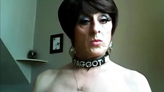 Sissy eve travesti show anal com consolo solo na webcam