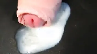 未割包皮的鲜肉男孩打飞机并在特写中射精