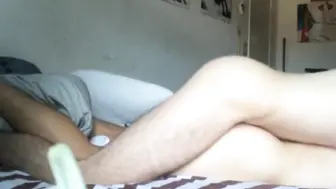 Papá amateur con polla grande folla a...