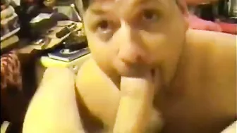 Mamada amateur para papi grande