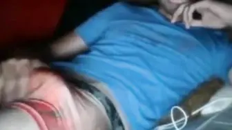 Tattooed twink strokes his hard cock in amateur webcam solo