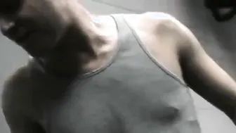 Amateur twinks in military group sex with big cock