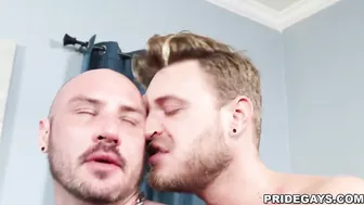 Greg riley e chad hammer, sessão anal bareback apaixonada