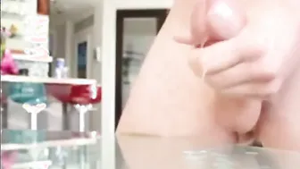 Muscular amateur solo cum compilation with big mushroom head cock