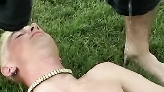 金发小鲜肉 shane allen 在户外群交恋物场景中被尿