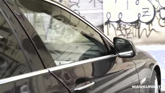 Muscular european hunk angelo godshack jerks off in public sex shop