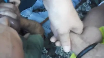 Mamada amateur y paja de vacaciones en el algarve