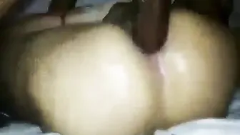 Black amateur bareback anal with a bottom