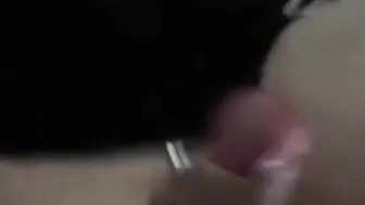 Amateur crossdresser gets anal fucked and jerks to a cumshot