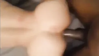 Amateur negro con polla grande folla culo blanco a pelo