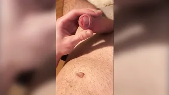 German twink edges and groans before shooting his load