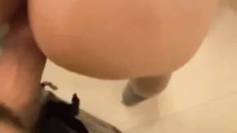 Amateur femboy crossdresser gets bareback creampie in tight ass