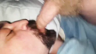 Hairy uncut guy morning solo on webcam