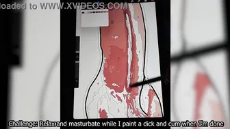 Coloreo artístico de erección en libro de actividades de pene para ...