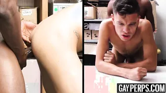 Twink delincuente hace una mamada profunda y se la folla sin condón...