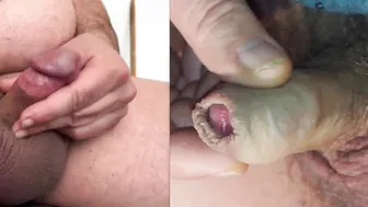 Chico amateur gordito se masturba la verga pequeña hasta correrse