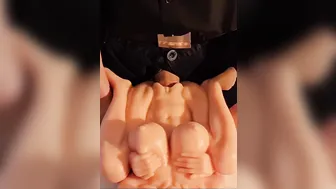 Daddy-bear pov analfick mit creampie von großem schwanz