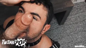 Ian greene deepthroats his boyfriend's huge cock before hardcore anal
