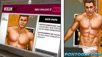 Un tipo amateur de webcam muestra su gran polla y se masturba