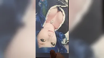 Tributo de corrida en solitario con polla grande en fantasía anime ...
