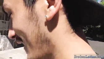 Héteros excitados experimentam boquetes gays brutais e sexo anal se...