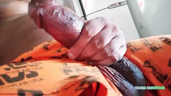 Secret under-the-table blowjob during family dinner