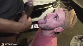 Black stud fucks white guy hardcore in interracial anal scene