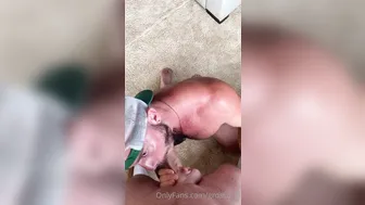 دب أبيض أحمر الشعر يقدم زب أبيض كبير خام في جلسة جنسية بدون واقي لل...