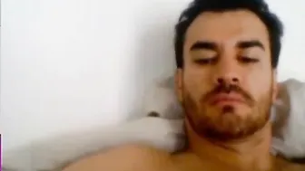 Mexican actor david zepeda strokes his hard cock on webcam