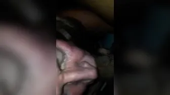 Crossdresser with nice tits gives bbc blowjob