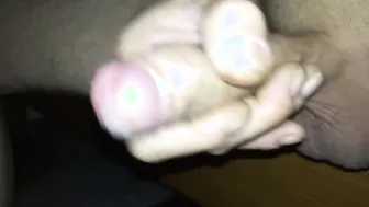 Amateur outdoor handjob and solo masturbation with cumshot