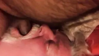 Papai urso fode seu filhote sem camisinha em sessão anal amadora