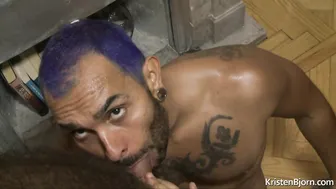 Lucio saints takes hard bareback pounding from tormentor peter